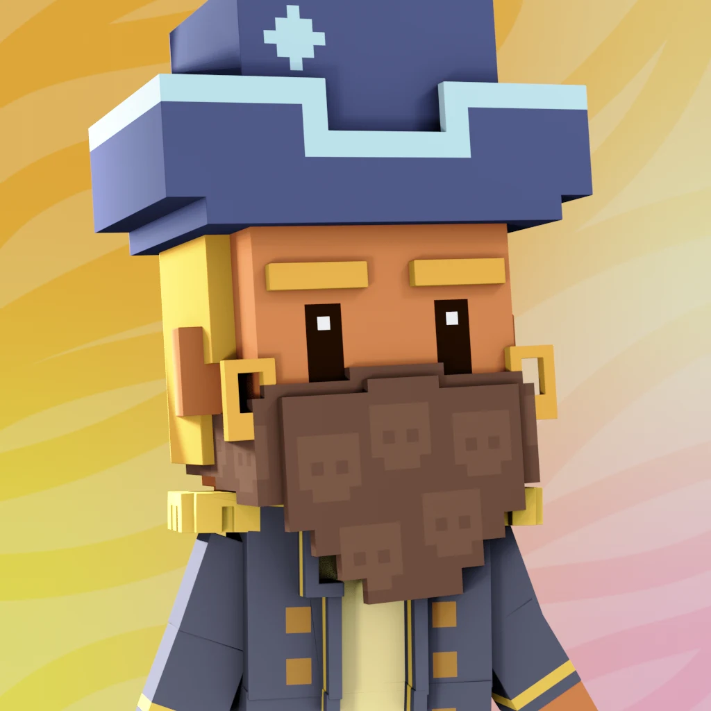 Pirate #158 voxel render