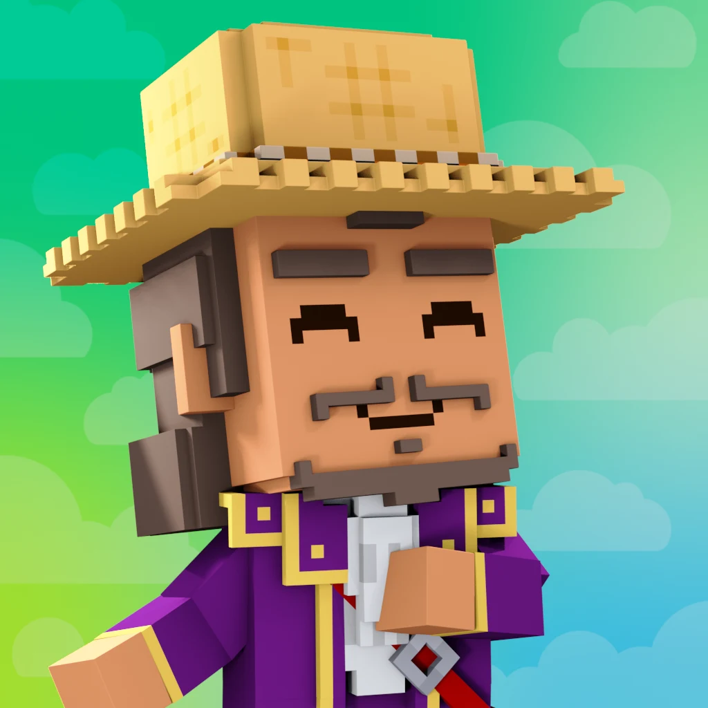 Pirate #1583 voxel render