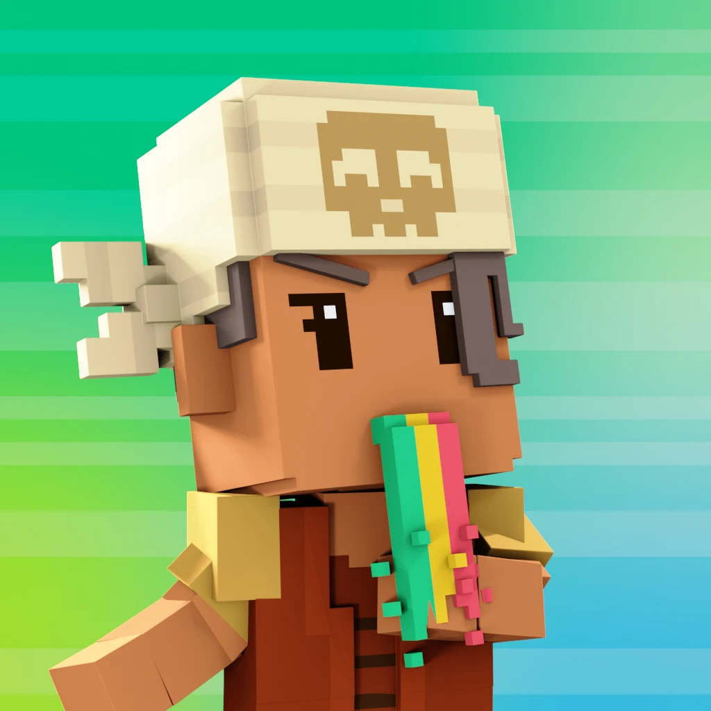 Pirate #1585 voxel render