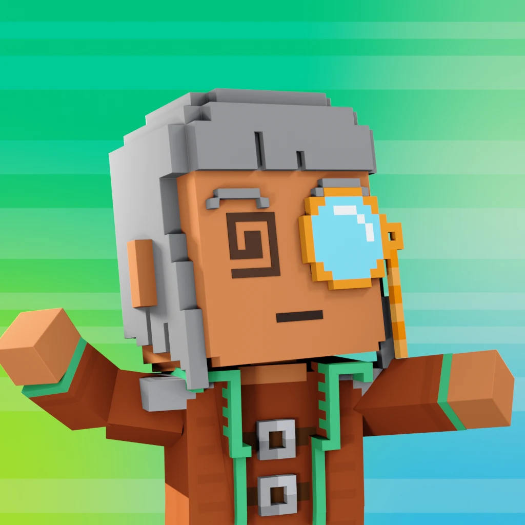 Pirate #1586 voxel render