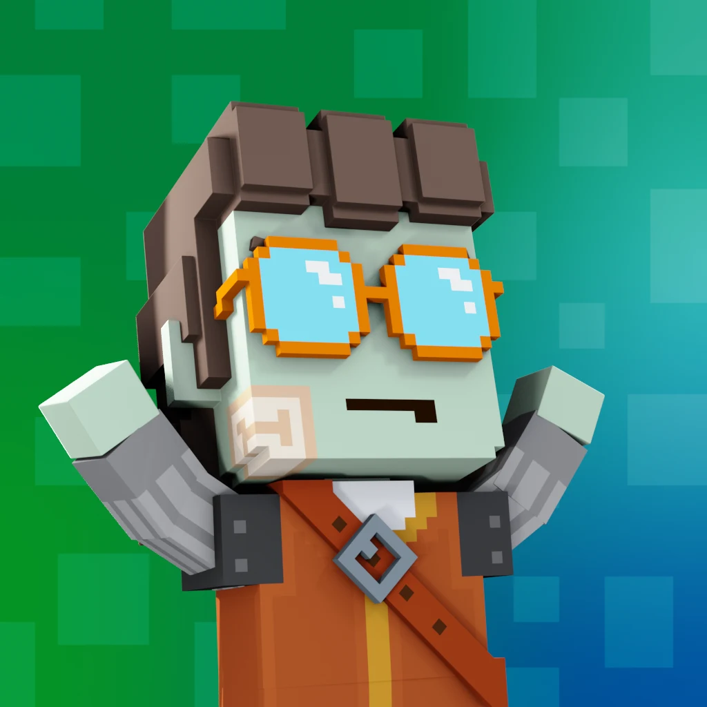 Pirate #1587 voxel render
