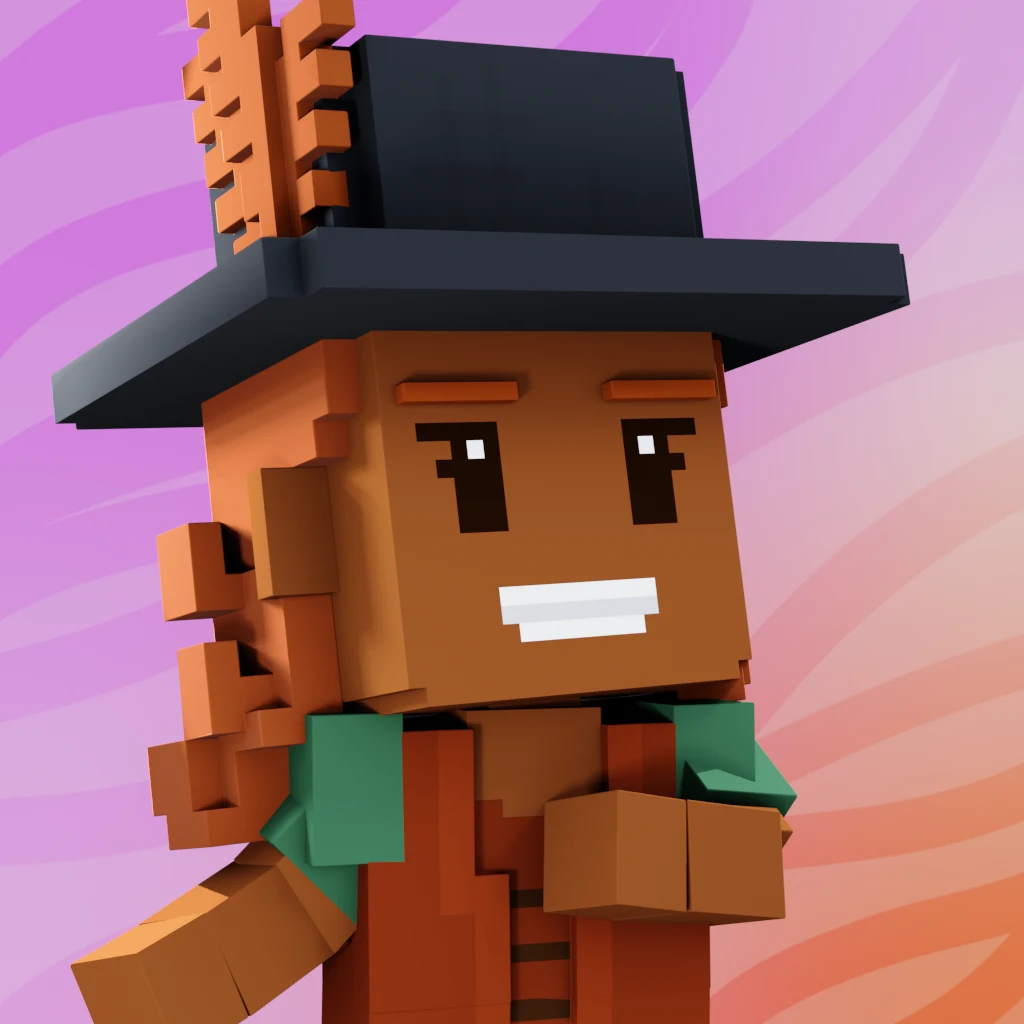 Pirate #1588 voxel render