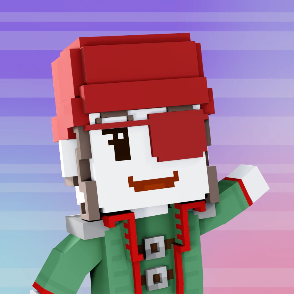 Pirate #1590 voxel render