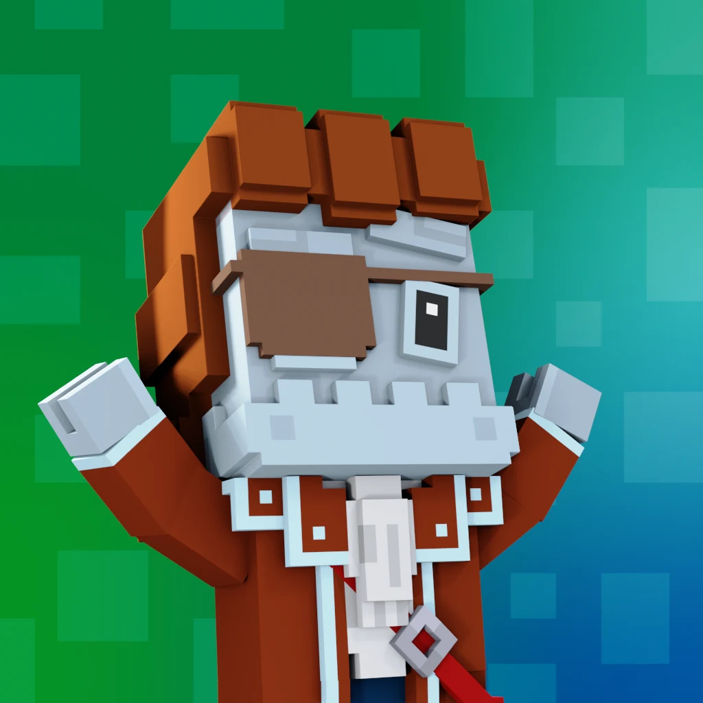 Pirate #1602 voxel render