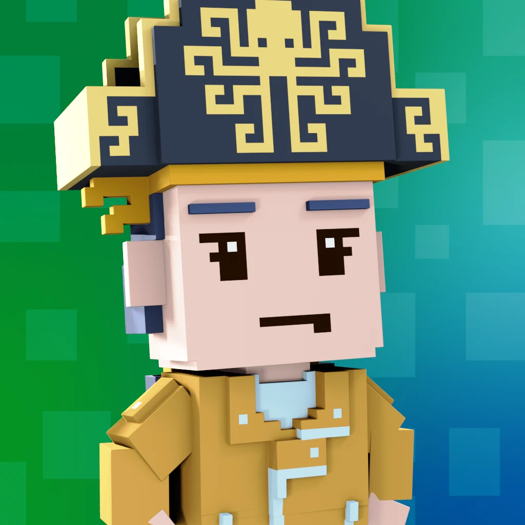 Pirate #1612 voxel render