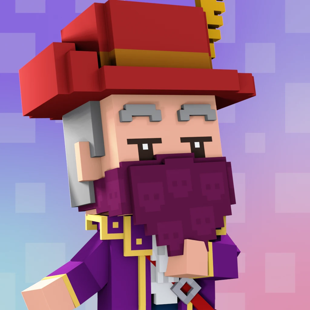 Pirate #1618 voxel render