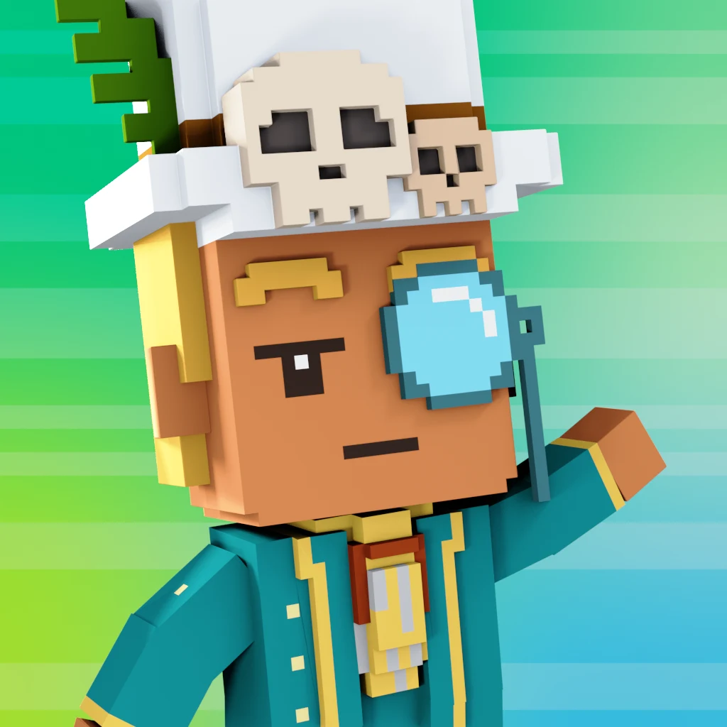 Pirate #1624 voxel render