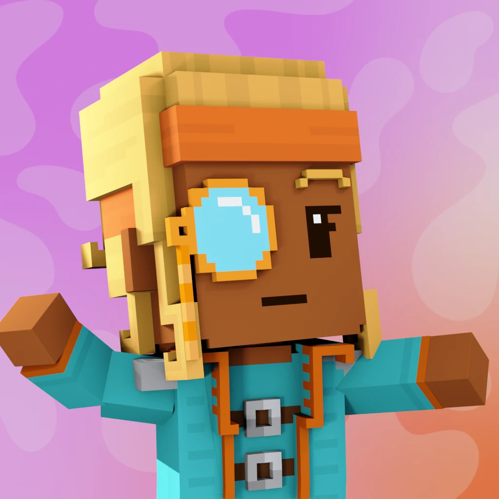 Pirate #1626 voxel render