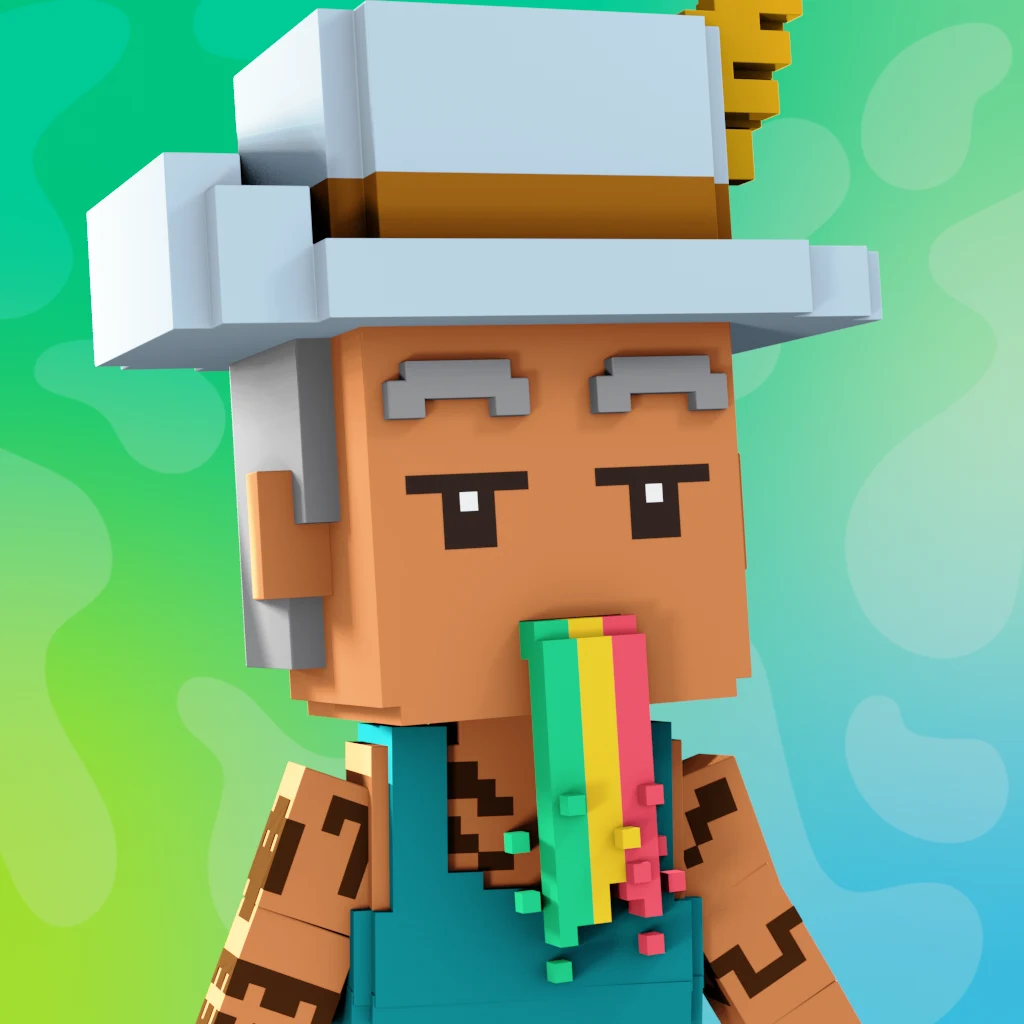 Pirate #1629 voxel render