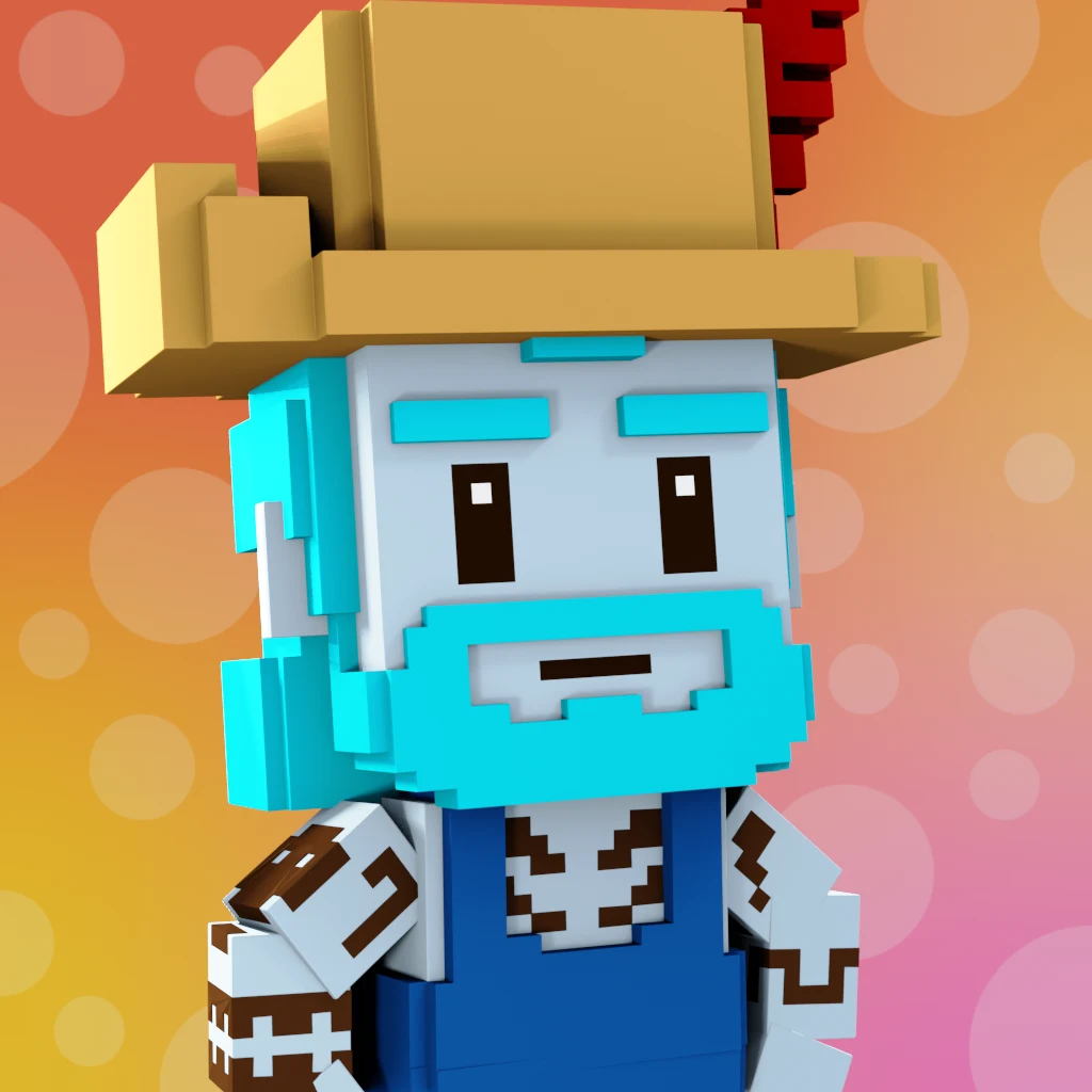 Pirate #163 voxel render