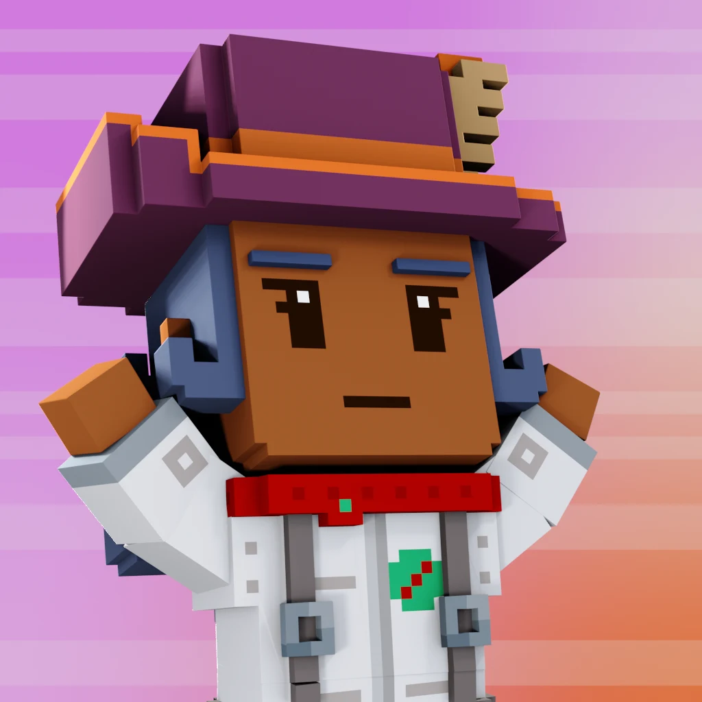 Pirate #1633 voxel render