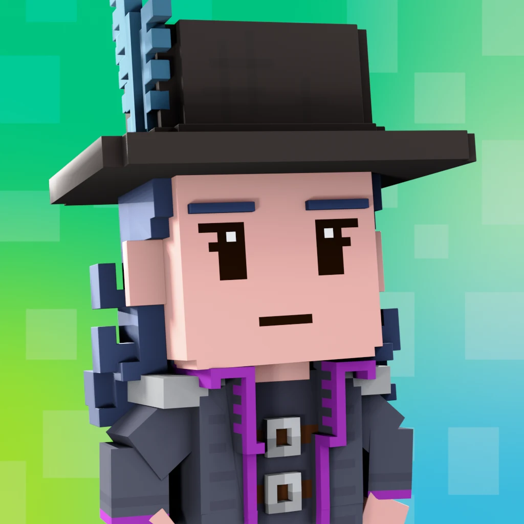 Pirate #1636 voxel render