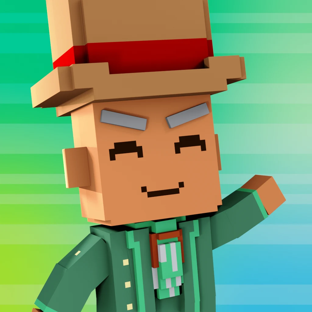 Pirate #1637 voxel render