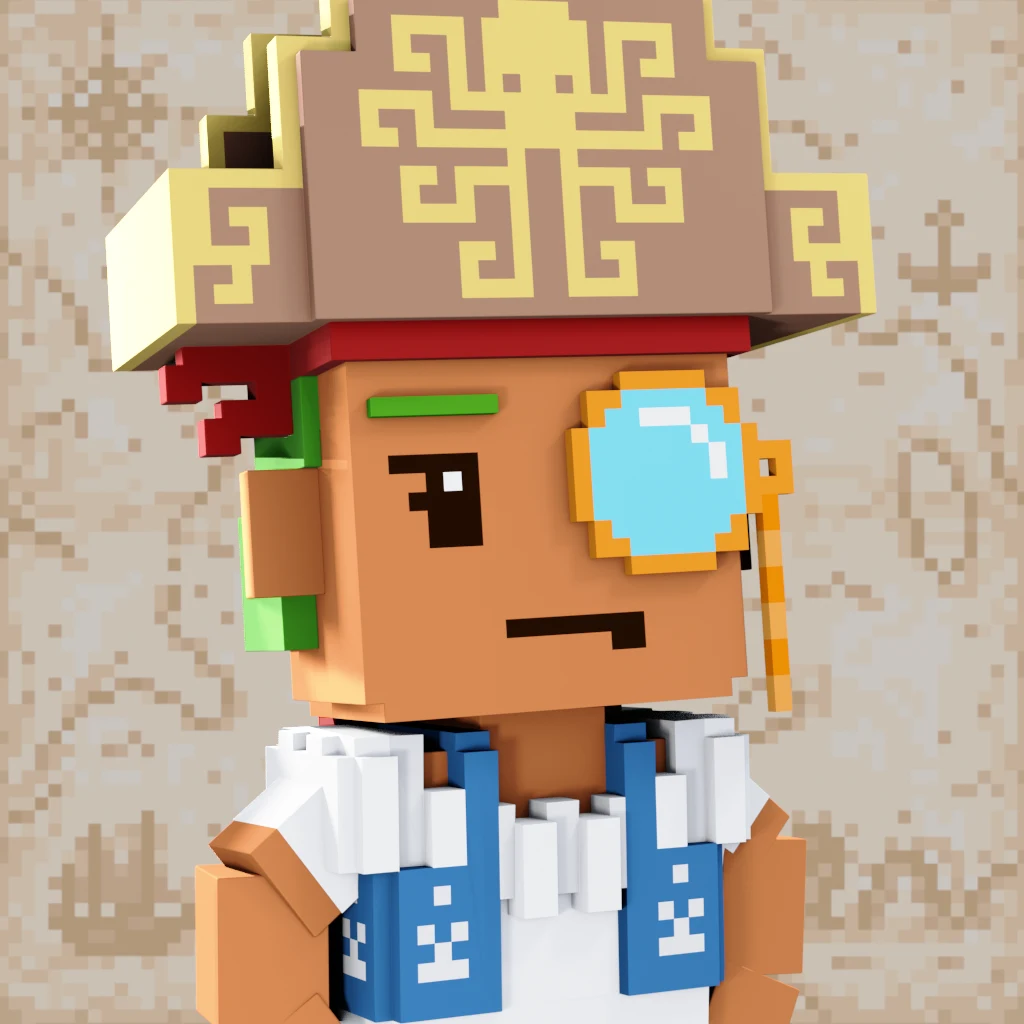 Pirate #164 voxel render