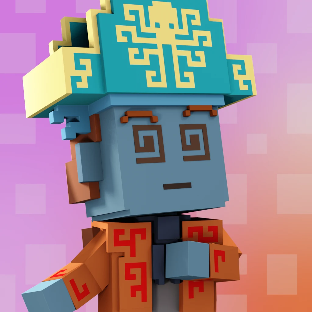 Pirate #1641 voxel render