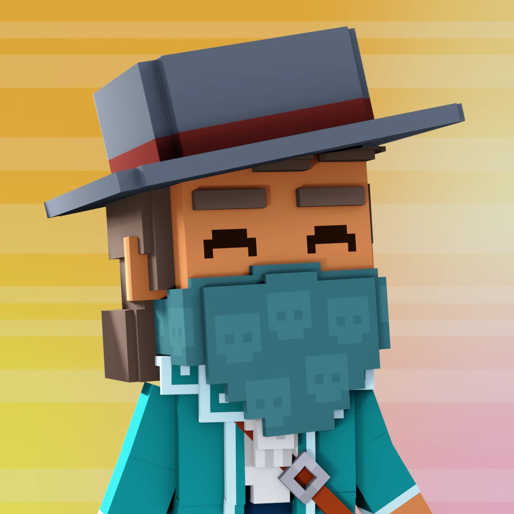 Pirate #1642 voxel render
