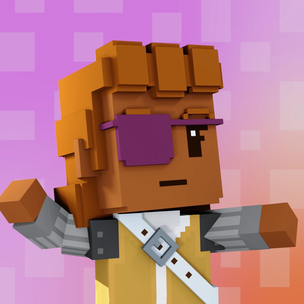 Pirate #1647 voxel render