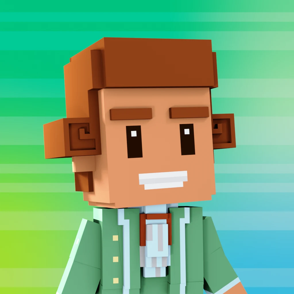 Pirate #1650 voxel render