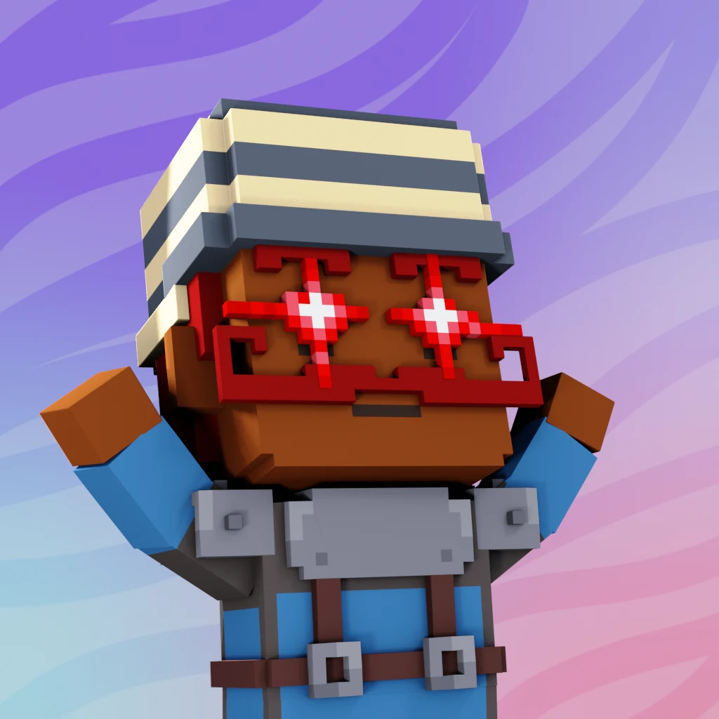 Pirate #1651 voxel render