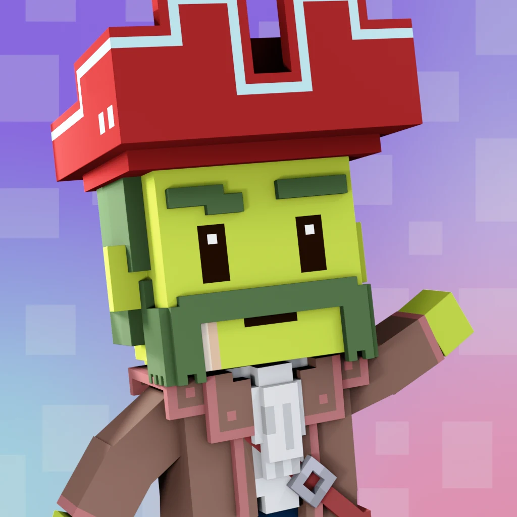 Pirate #1652 voxel render
