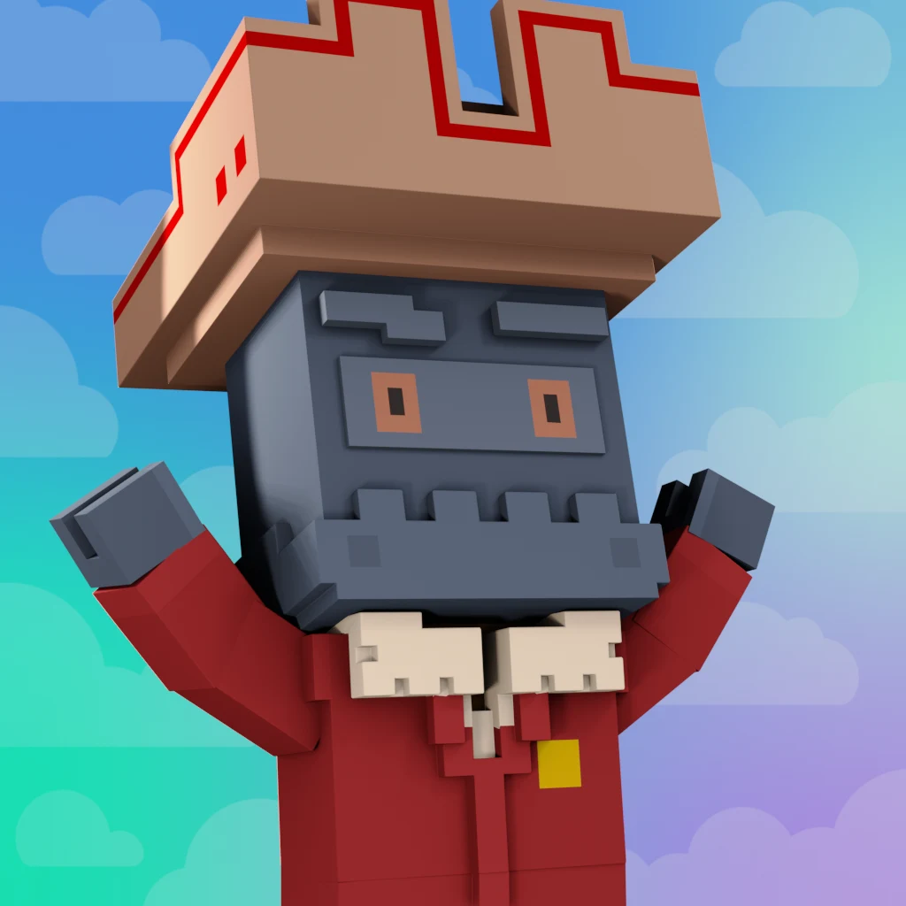 Pirate #1654 voxel render