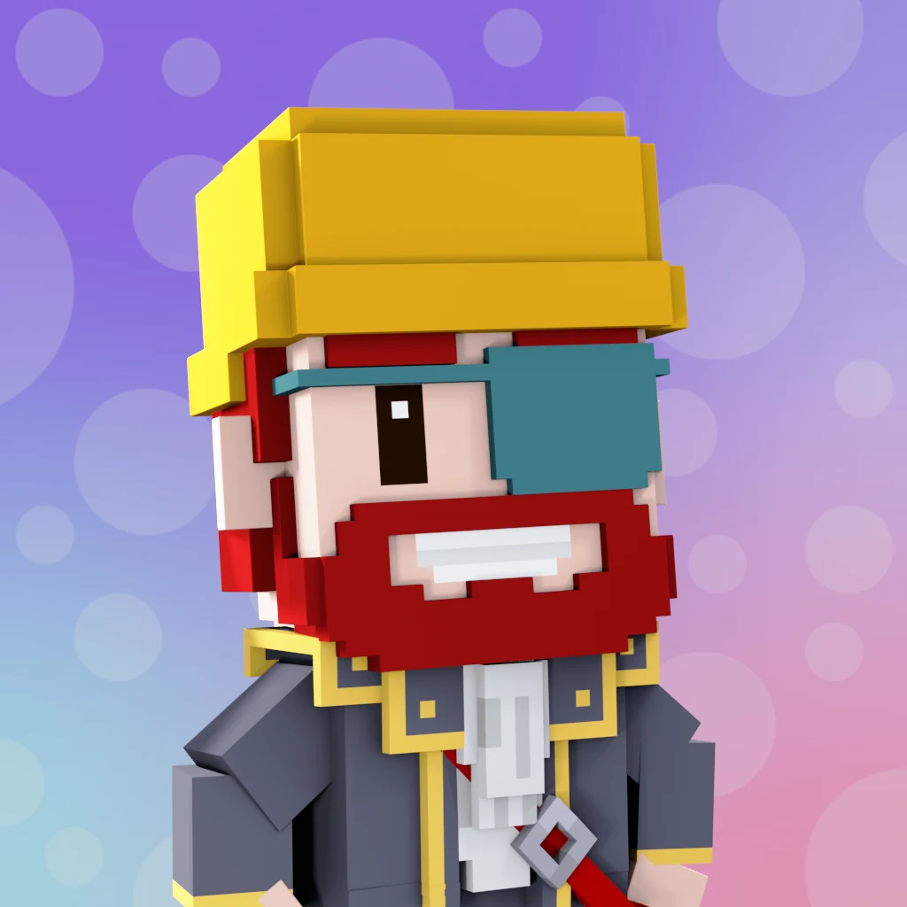 Pirate #166 voxel render