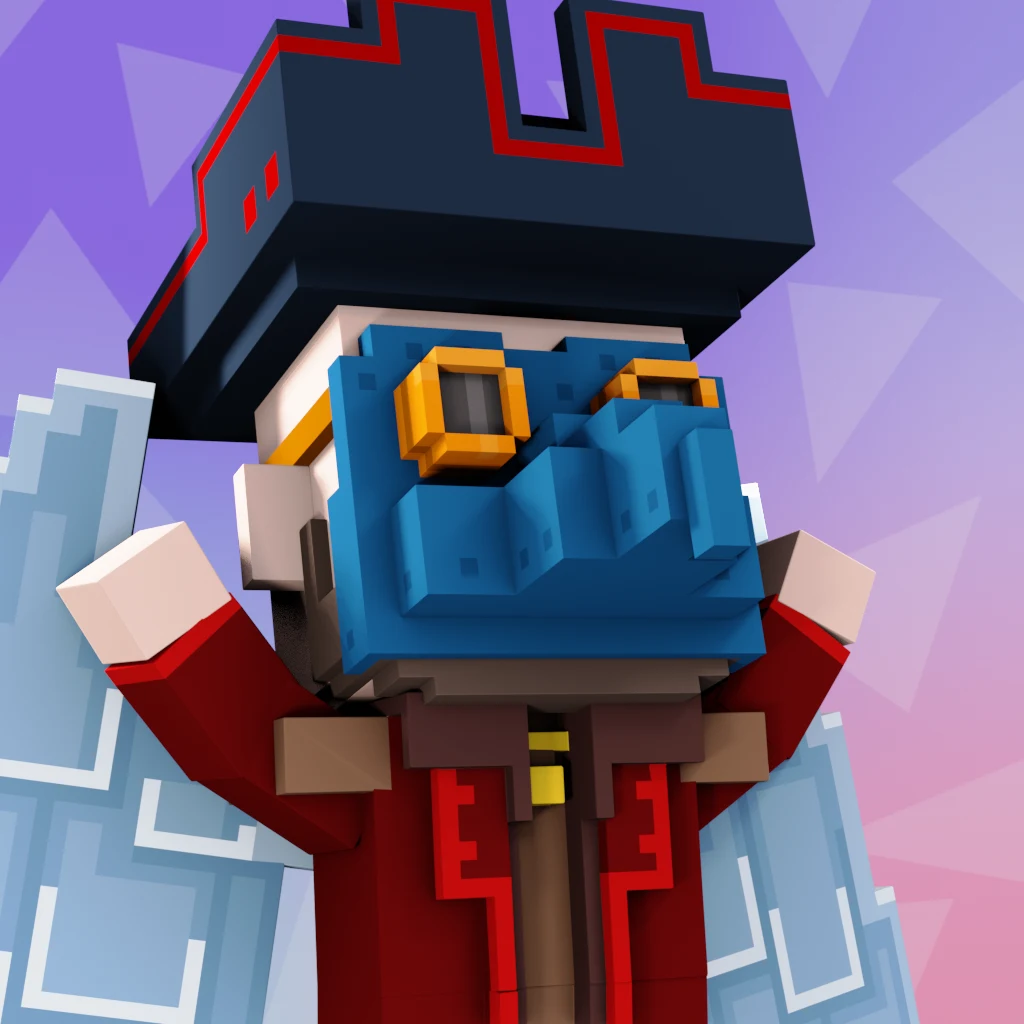 Pirate #1661 voxel render