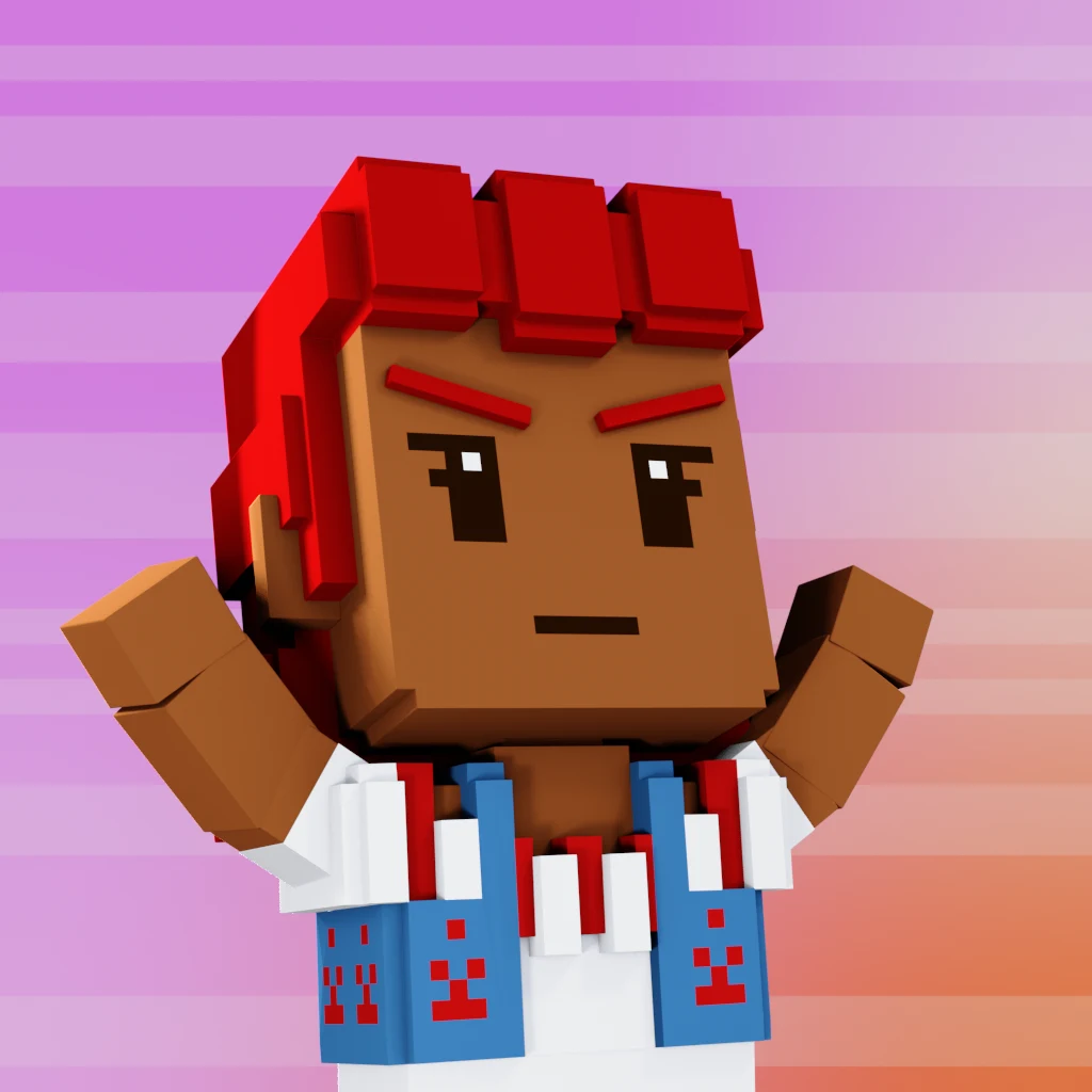 Pirate #1663 voxel render
