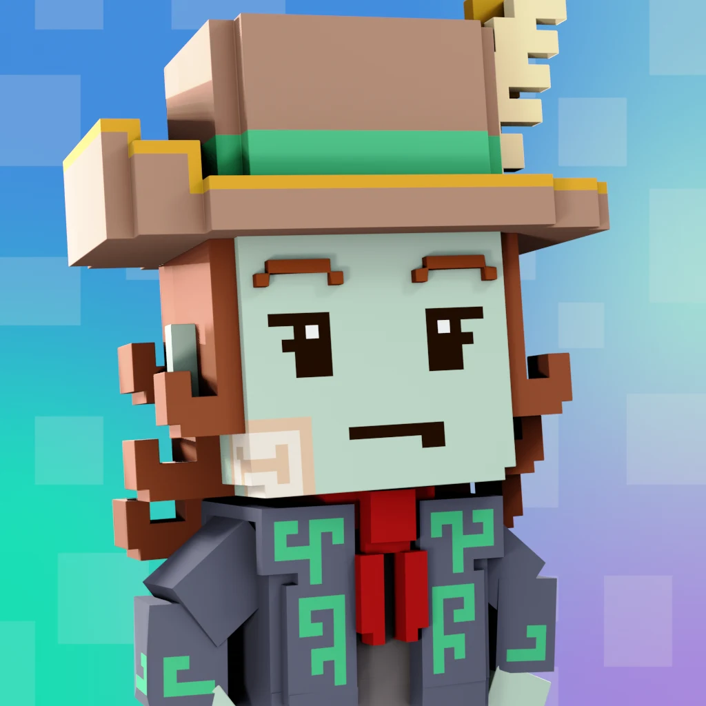 Pirate #1665 voxel render