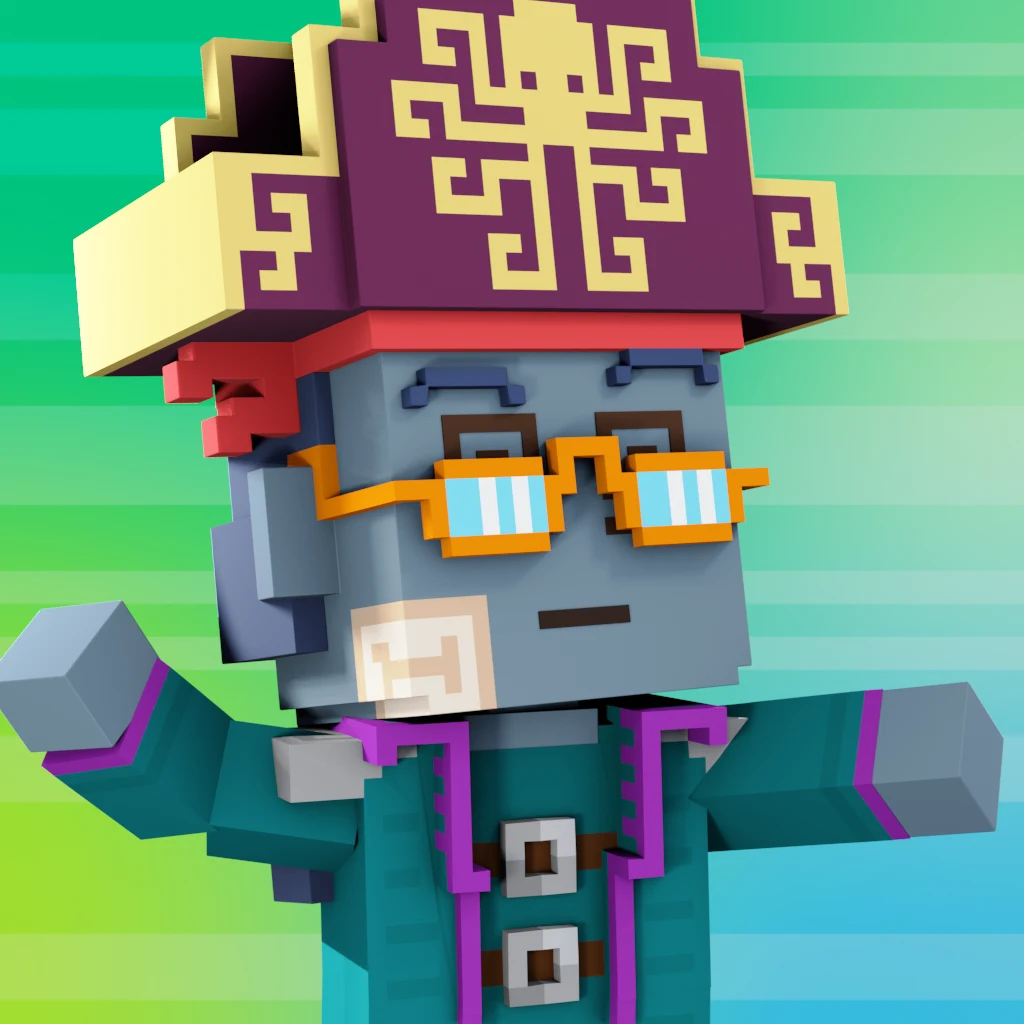 Pirate #1667 voxel render