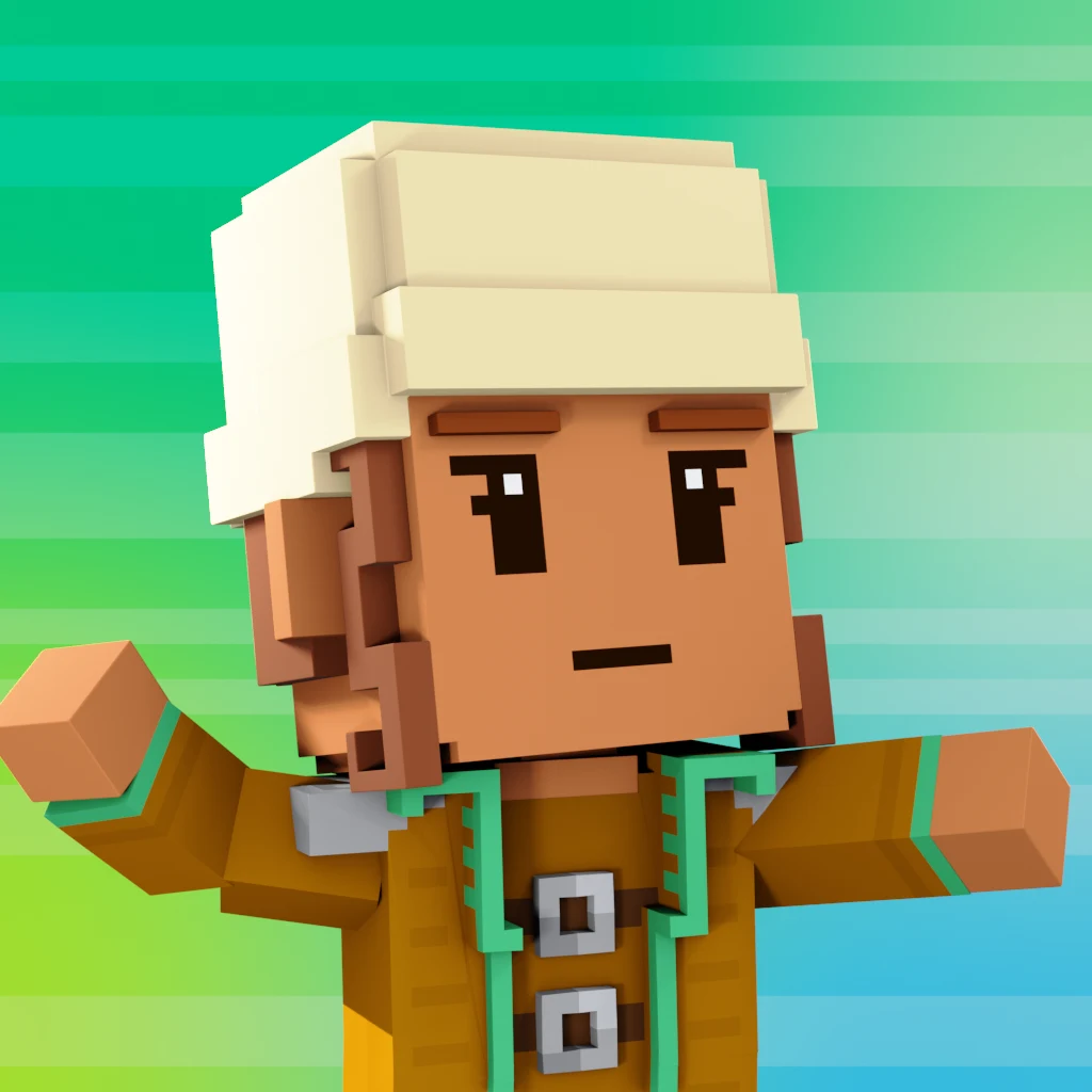Pirate #1668 voxel render