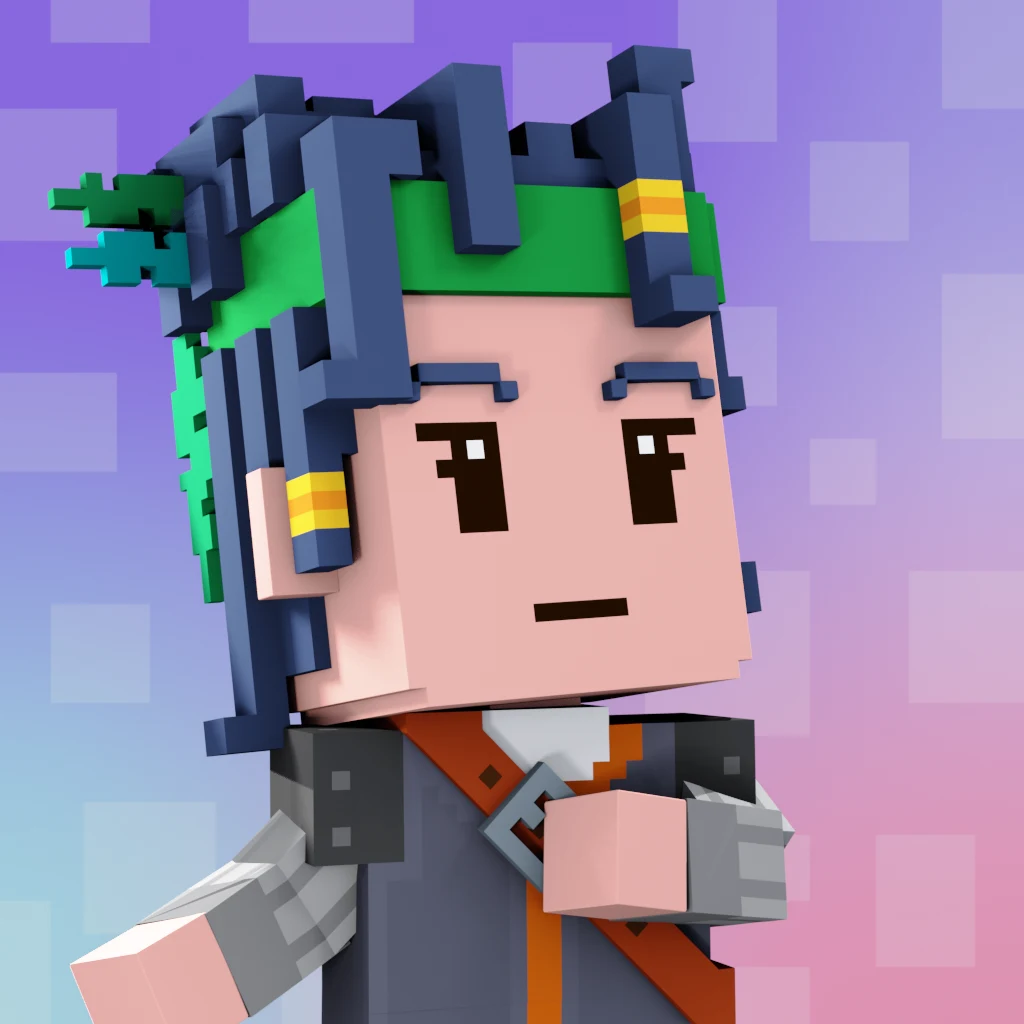 Pirate #1669 voxel render