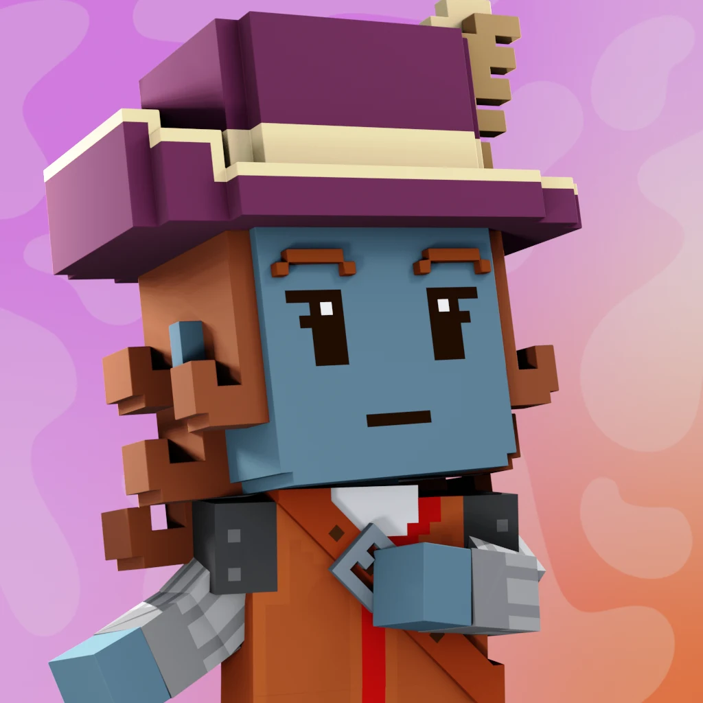 Pirate #1672 voxel render