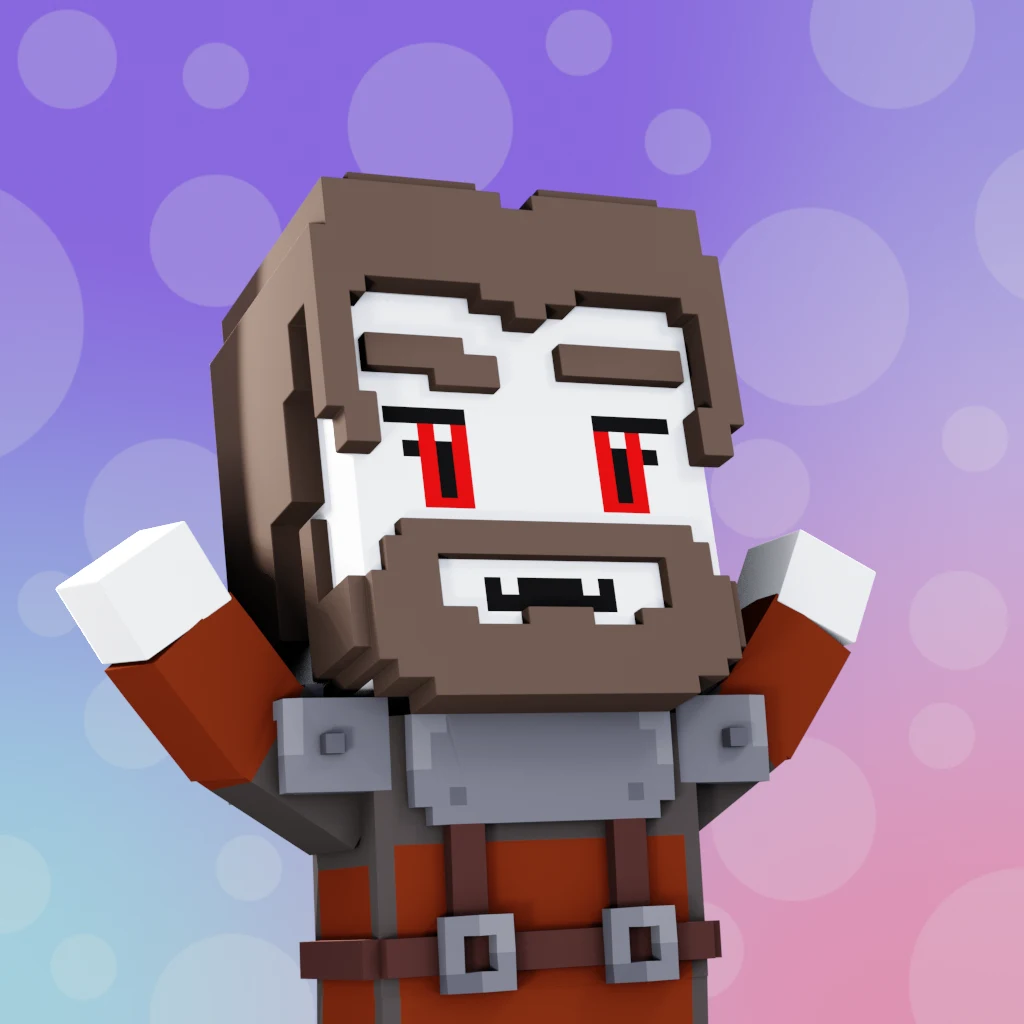 Pirate #1674 voxel render