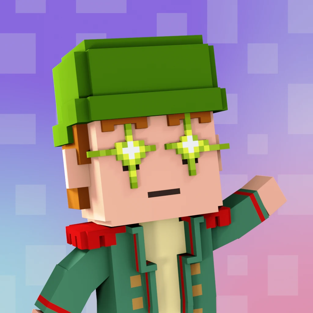 Pirate #1679 voxel render