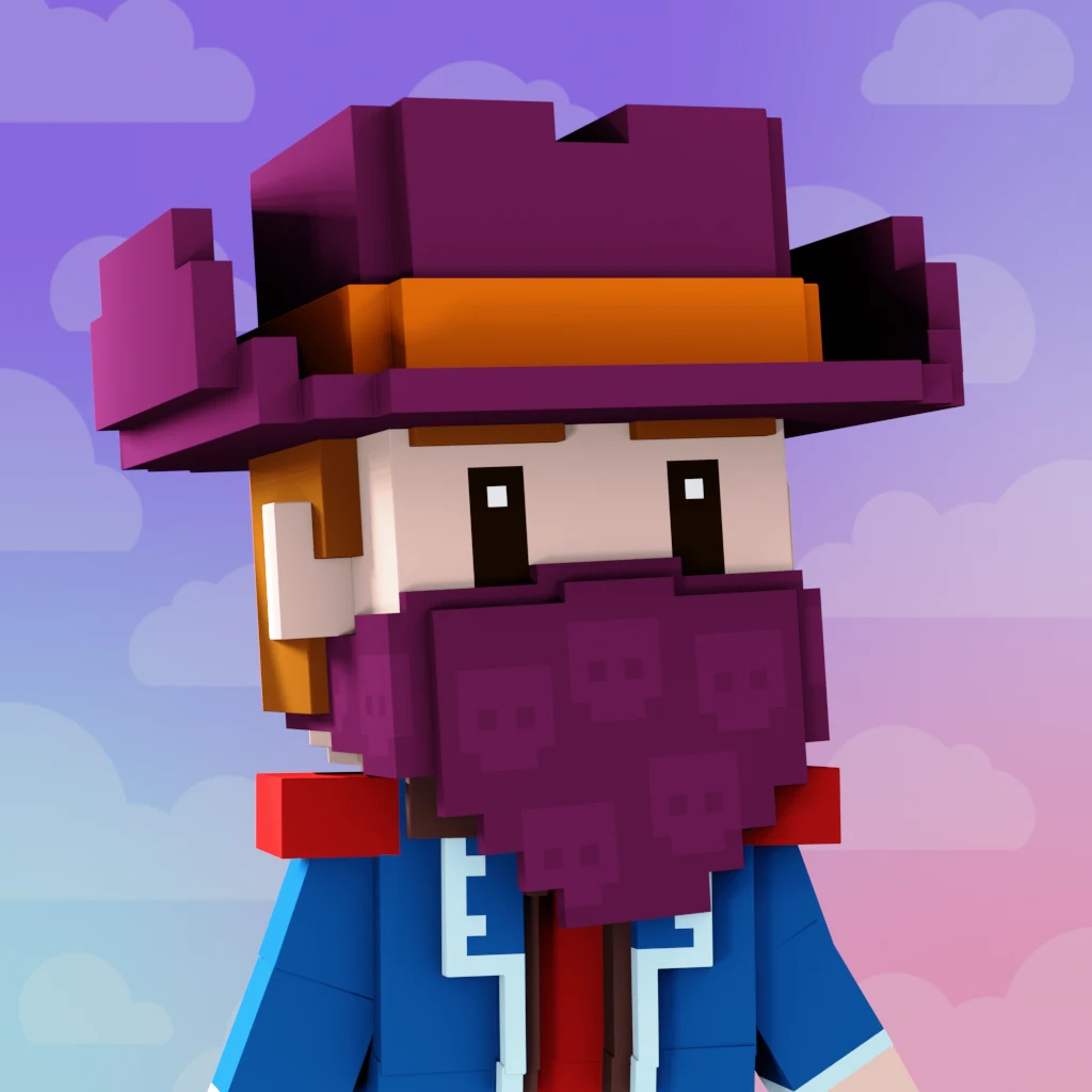 Pirate #1684 voxel render