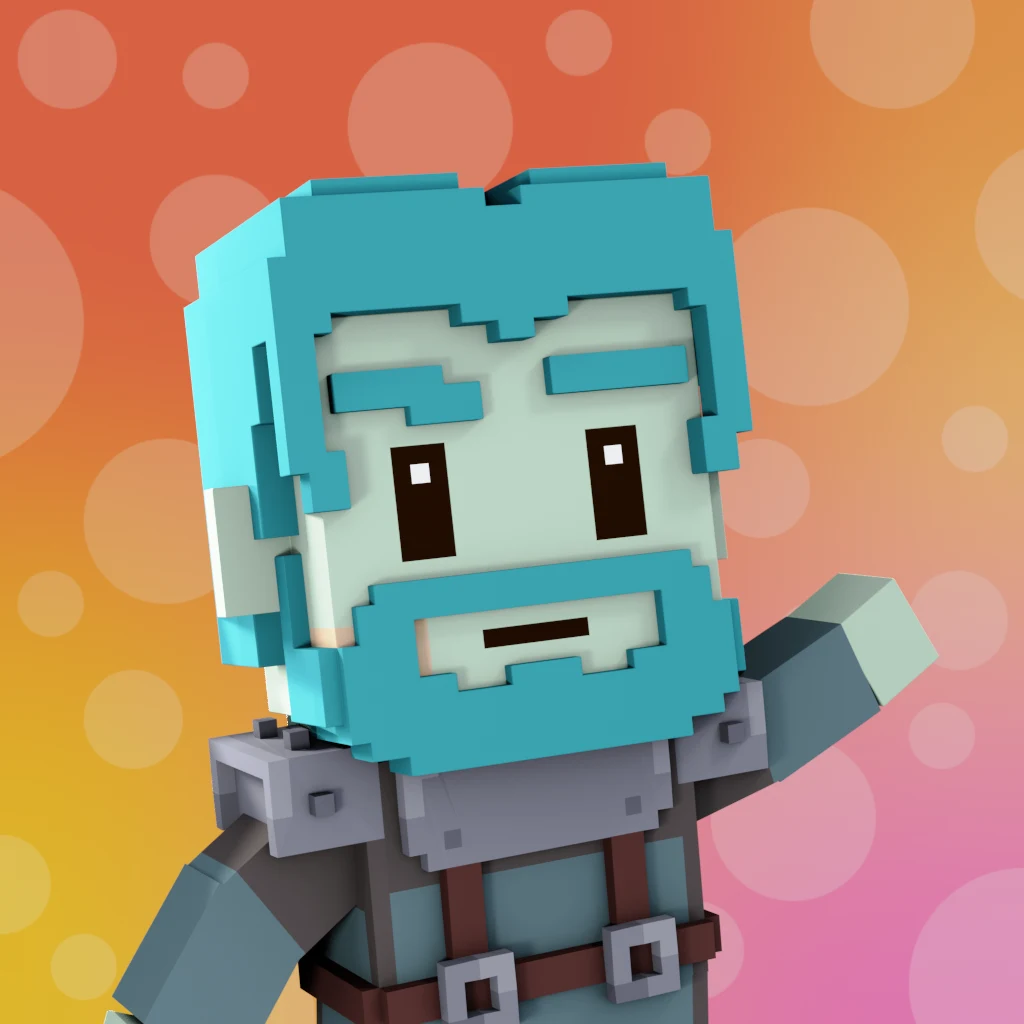 Pirate #1687 voxel render