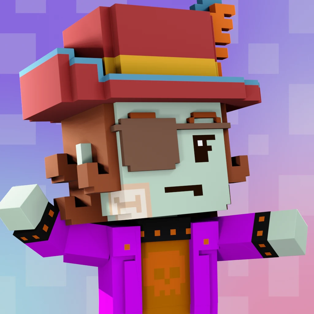 Pirate #1689 voxel render