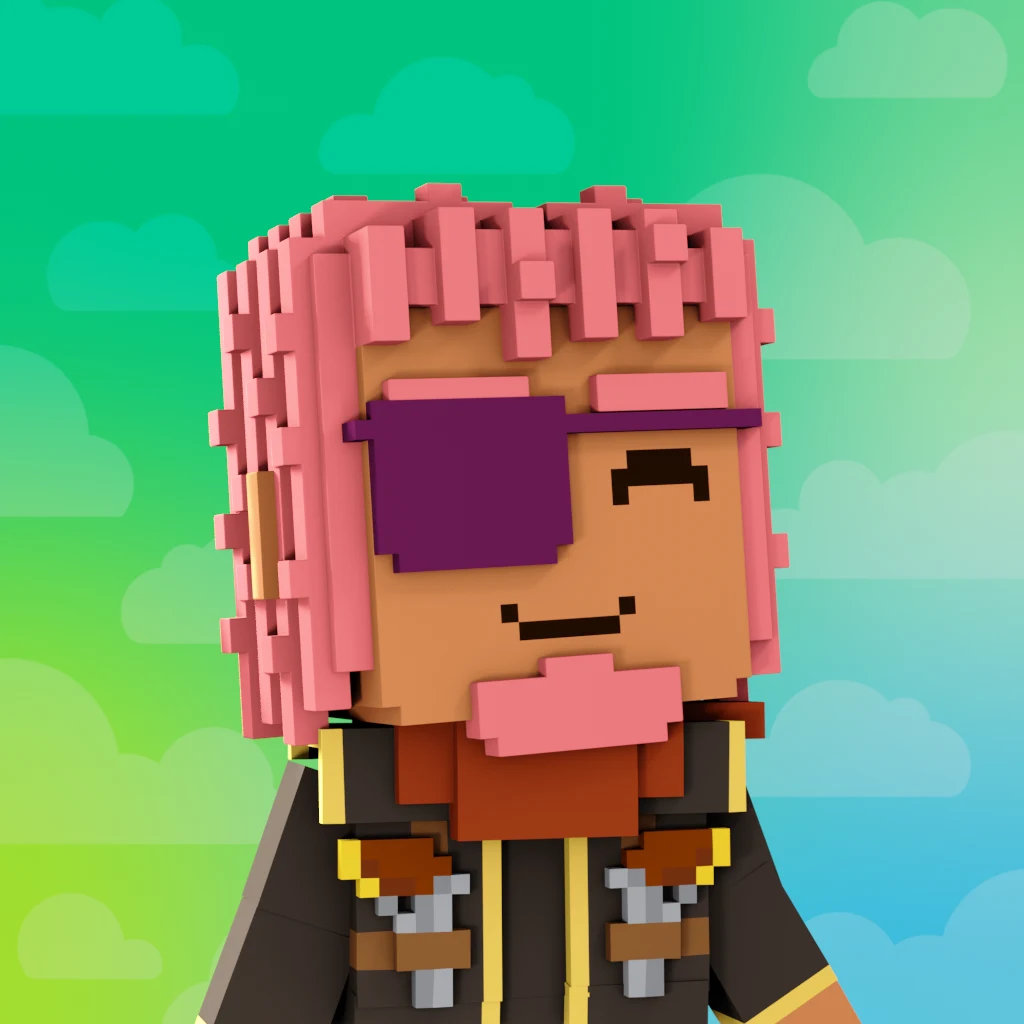 Pirate #169 voxel render