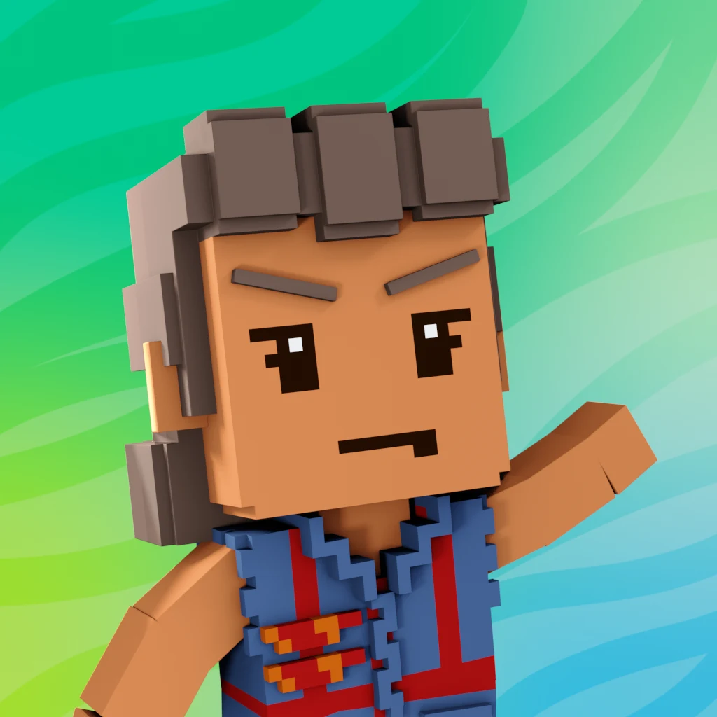 Pirate #1690 voxel render