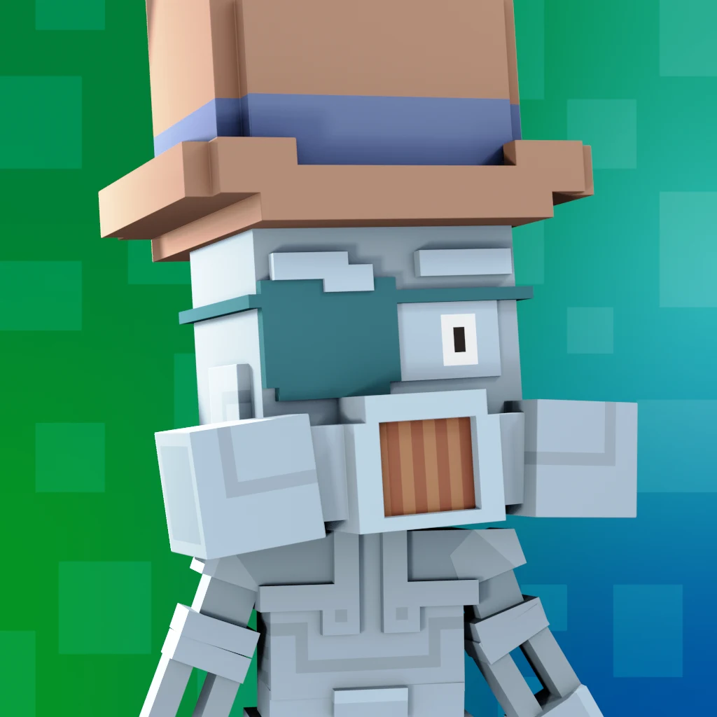 Pirate #1696 voxel render