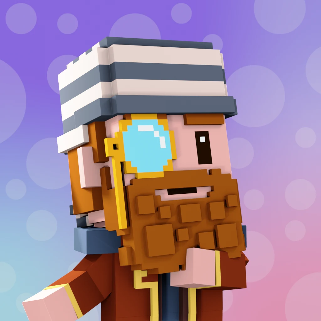 Pirate #1706 voxel render