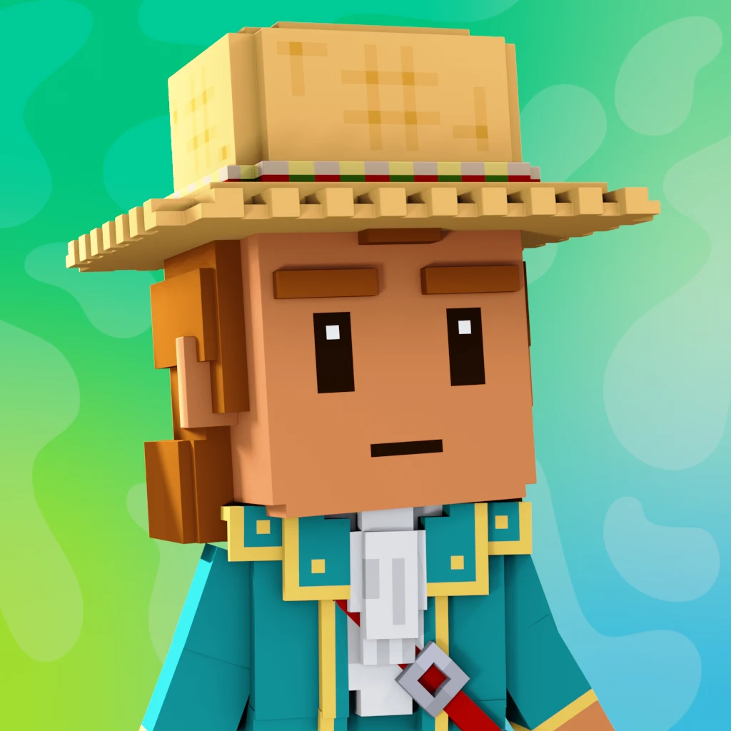 Pirate #1716 voxel render