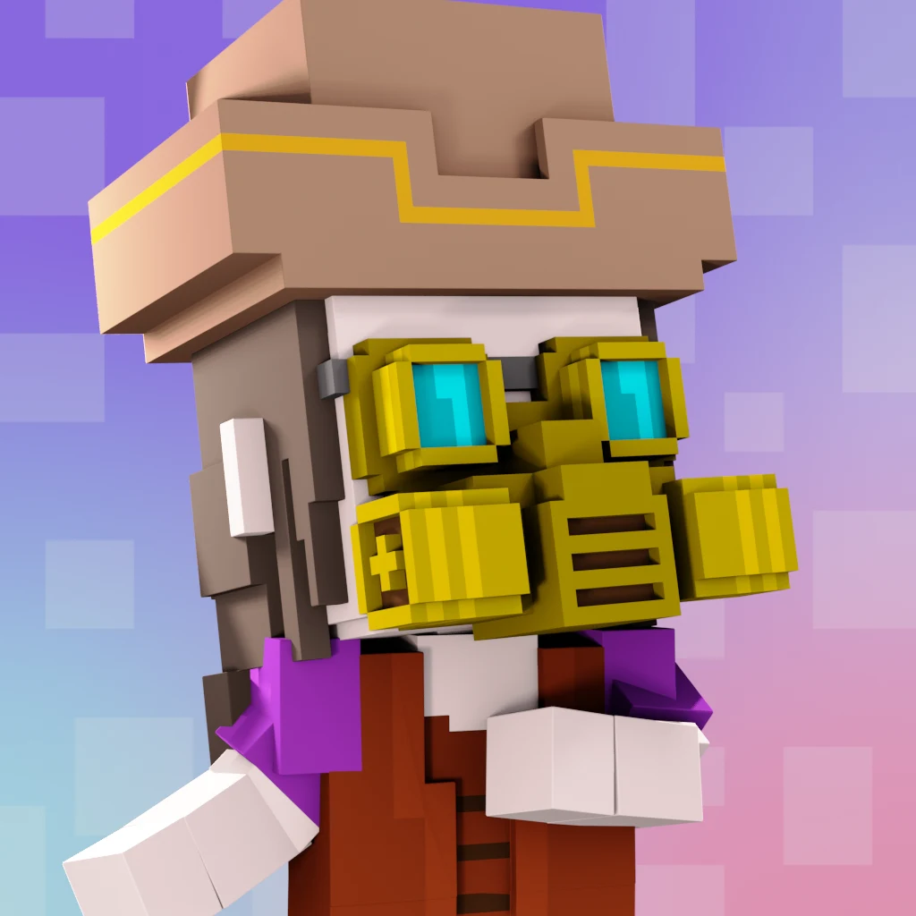 Pirate #1717 voxel render