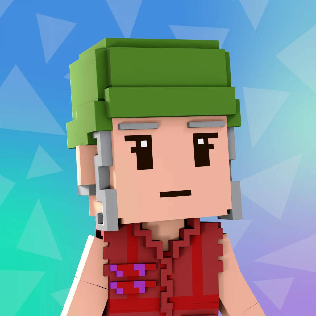 Pirate #1719 voxel render