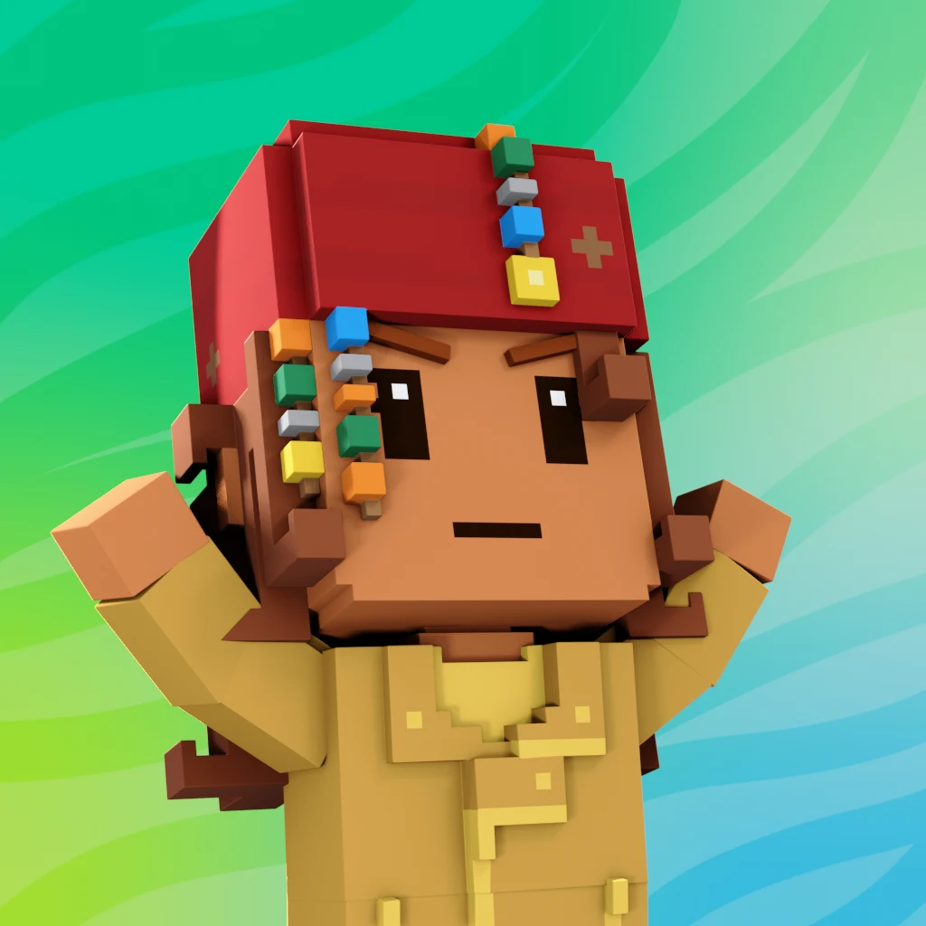 Pirate #1721 voxel render
