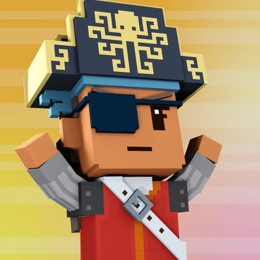Pirate #1723 voxel render