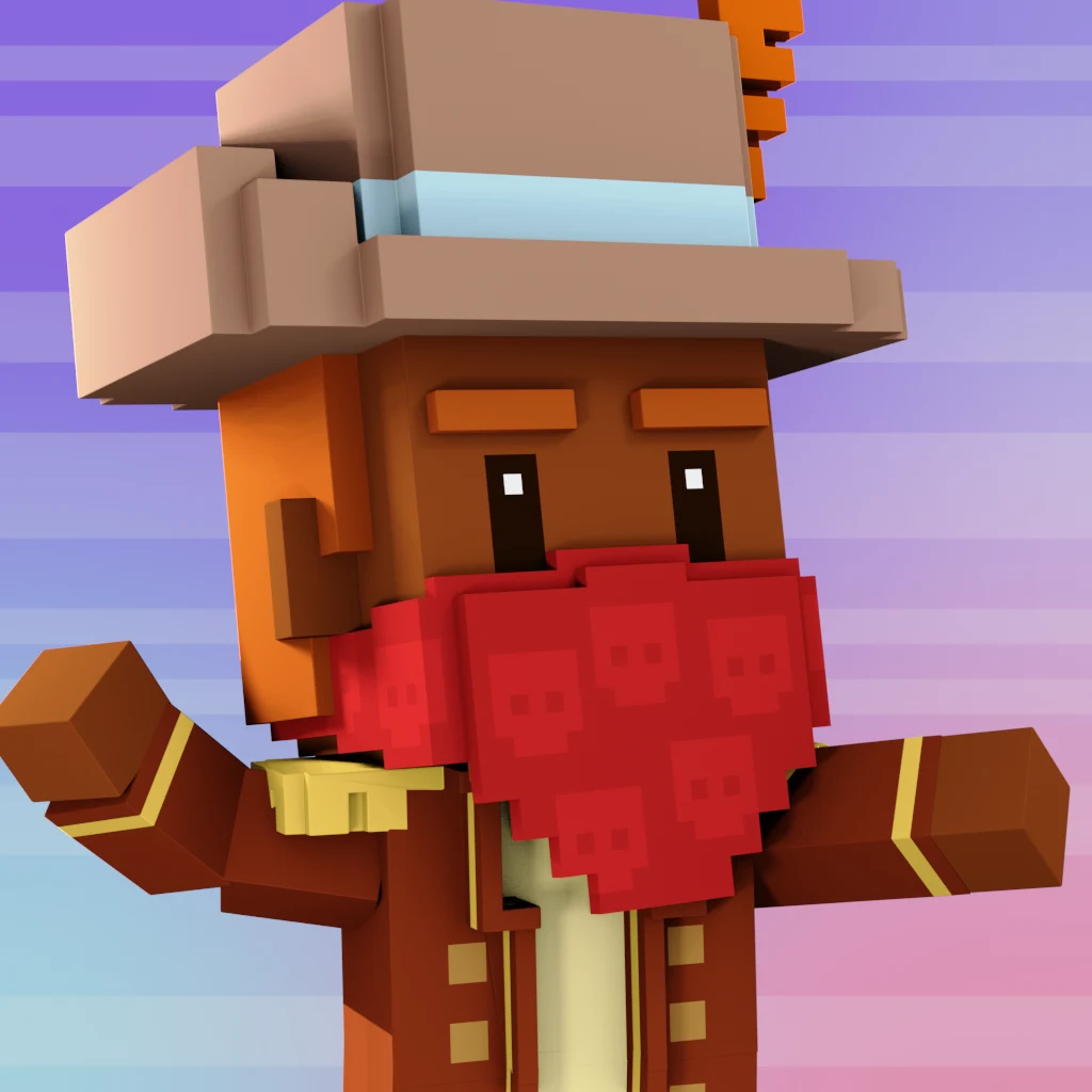 Pirate #1724 voxel render