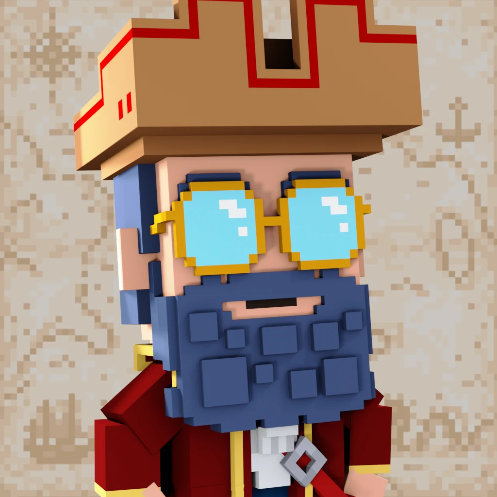 Pirate #1725 voxel render