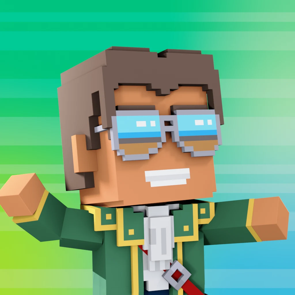 Pirate #1729 voxel render